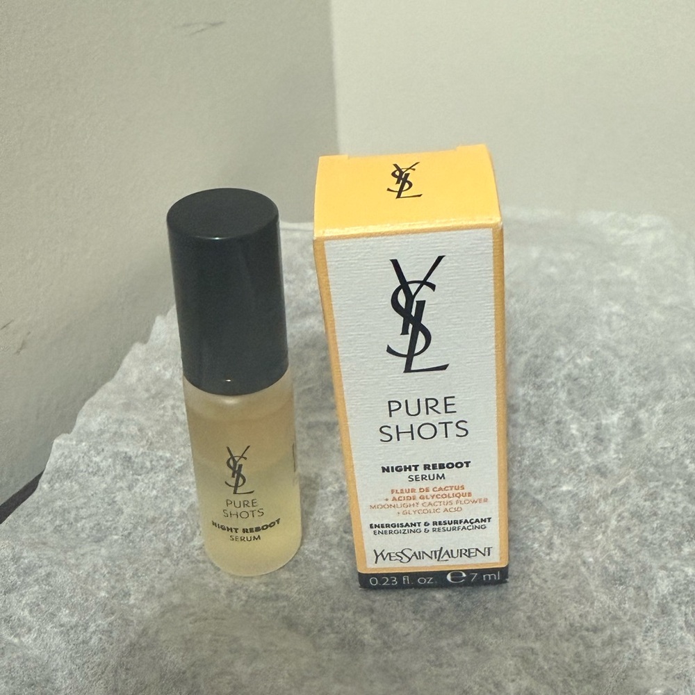 NEW TRAVEL SIZE YSL PURE SHOTS NIGHT REBOOT SERUM 7ml
